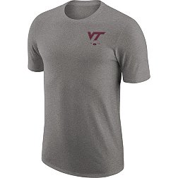 Nike Men's Virginia Tech Hokies Grey Dri-FIT Tri-Blend T-Shirt