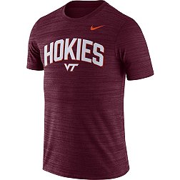 Nike Men's Virginia Tech Hokies Maroon Dri-FIT Velocity Football T-Shirt