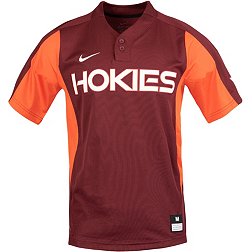Nike Men's Virginia Tech Hokies Maroon Two Button Replica Baseball Jersey