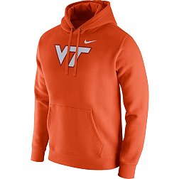 Nike Men's Virginia Tech Hokies Burnt Orange Club Fleece Pullover Hoodie