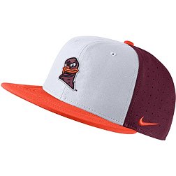 Nike Men's Virginia Tech Hokies White Aero True Baseball Fitted Hat