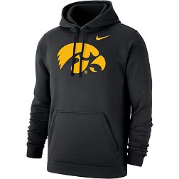 Nike Men's Iowa Hawkeyes Black Club Fleece Pullover Hoodie
