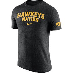 Nike Men's Iowa Hawkeyes Black Hawkeye Nation Dri-FIT Tri-Blend T-Shirt