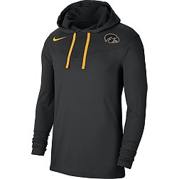 Nike Men's Iowa Hawkeyes Black Dri-FIT Hoodie T-Shirt