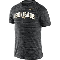 Nike Men's Wake Forest Demon Deacons Black Dri-FIT Velocity Legend Football Sideline Team Issue T-Shirt