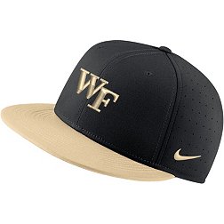 Nike Men's Wake Forest Demon Deacons Black Aero True Baseball Fitted Hat