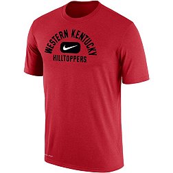 Nike Men's Western Kentucky Hilltoppers Red Dri-FIT Cotton Swoosh in Pill T-Shirt