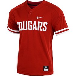 Nike Men's Washington State Cougars Crimson Two Button Replica Baseball Jersey