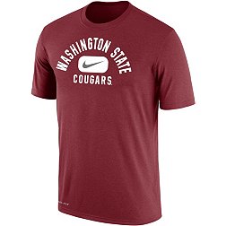 Nike Men's Washington State Cougars Crimson Dri-FIT Cotton Swoosh in Pill T-Shirt