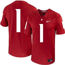 Nike Men's Washington State Cougars #1 Crimson Untouchable Game Football Jersey