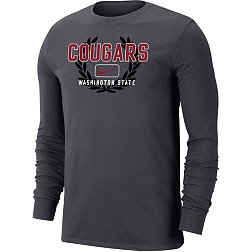 Nike Men's Washington State Cougars Grey Dri-FIT Cotton Name Drop Long Sleeve T-Shirt