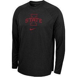 Nike Men's Iowa State Cyclones Black Spotlight Basketball Dri-FIT Long Sleeve T-Shirt