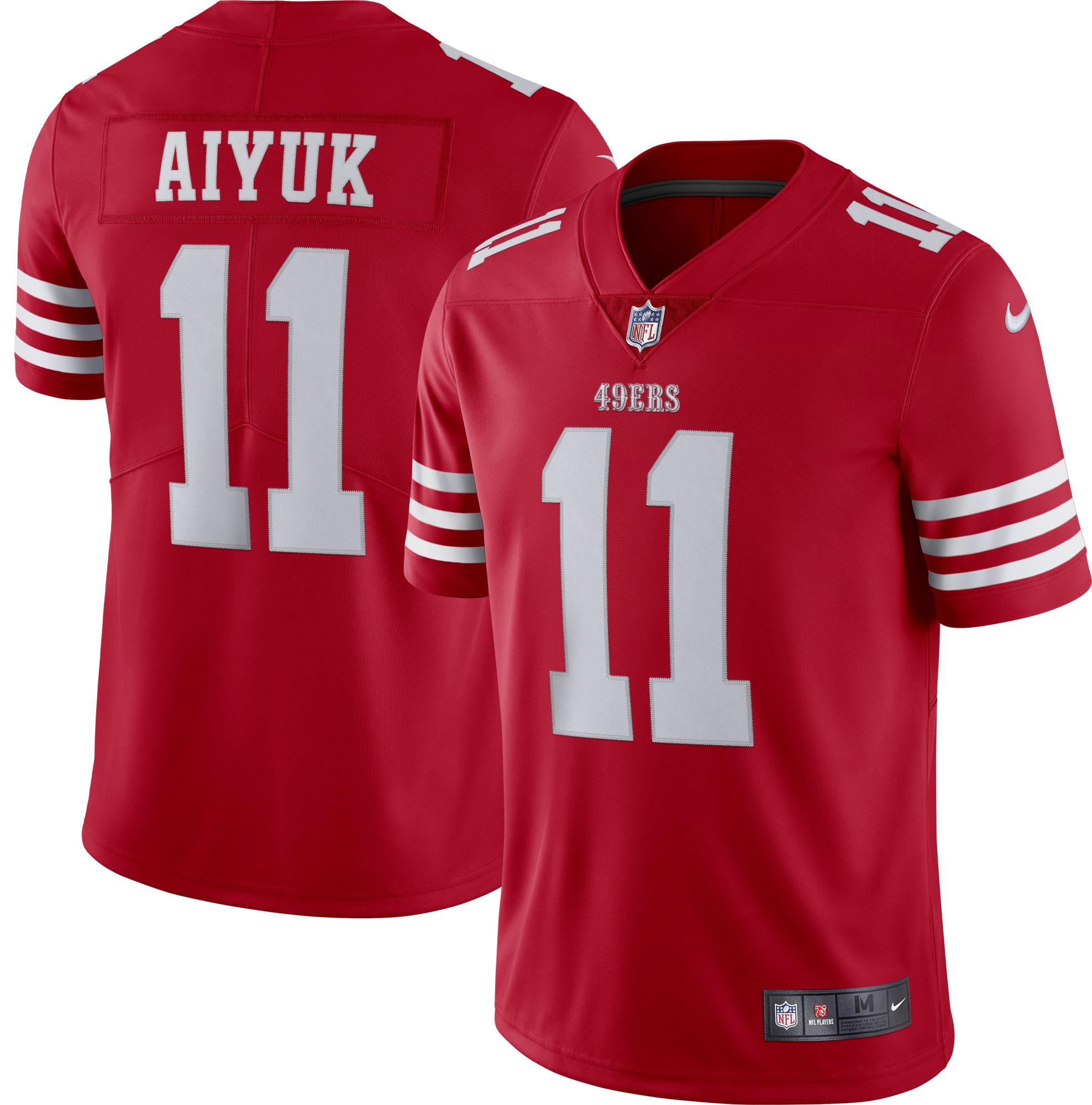 Men's San Francisco 49ers Brandon Aiyuk #11 Red Limited Jersey