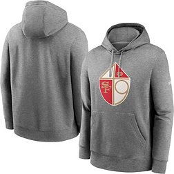 Nike Men's San Francisco 49ers Historic Club Grey Hoodie