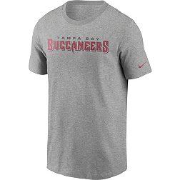 Nike Men's Tampa Bay Buccaneers Essential Wordmark Grey T-Shirt