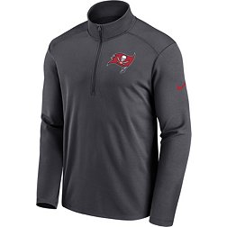 Nike Men's Tampa Bay Buccaneers Logo Pacer Anthracite Half-Zip Pullover
