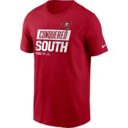 Nike Men's Tampa Bay Buccaneers NFC South Division Champions Locker Room Red T-Shirt