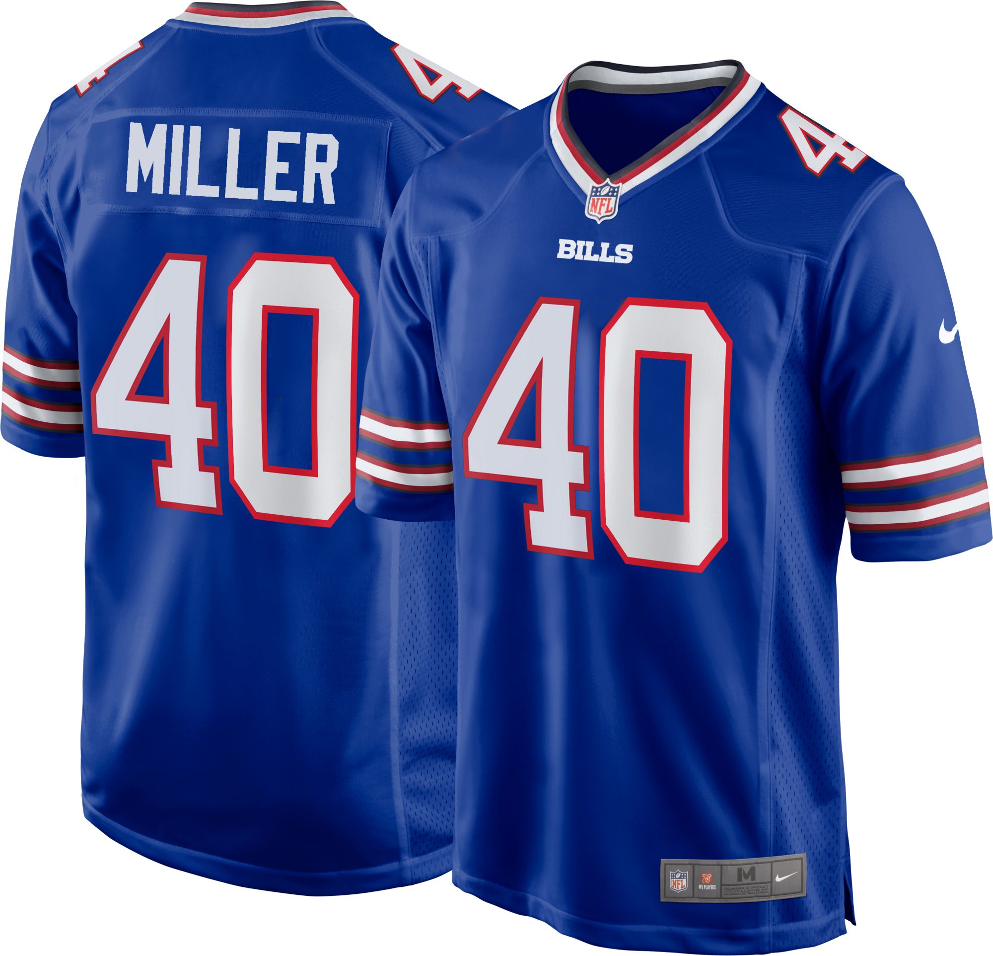 01030 MENS NFL Buffalo Bills JOSH ALLEN Name Number Football Jersey SHIRT  BLUE