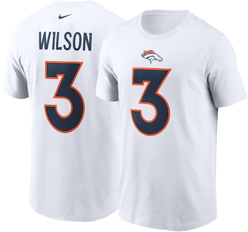 Russell Wilson 3 Denver Broncos White Game Jersey Jersey - Bluefink