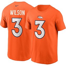 Nike Men's Denver Broncos Russell Wilson #3 Orange T-Shirt