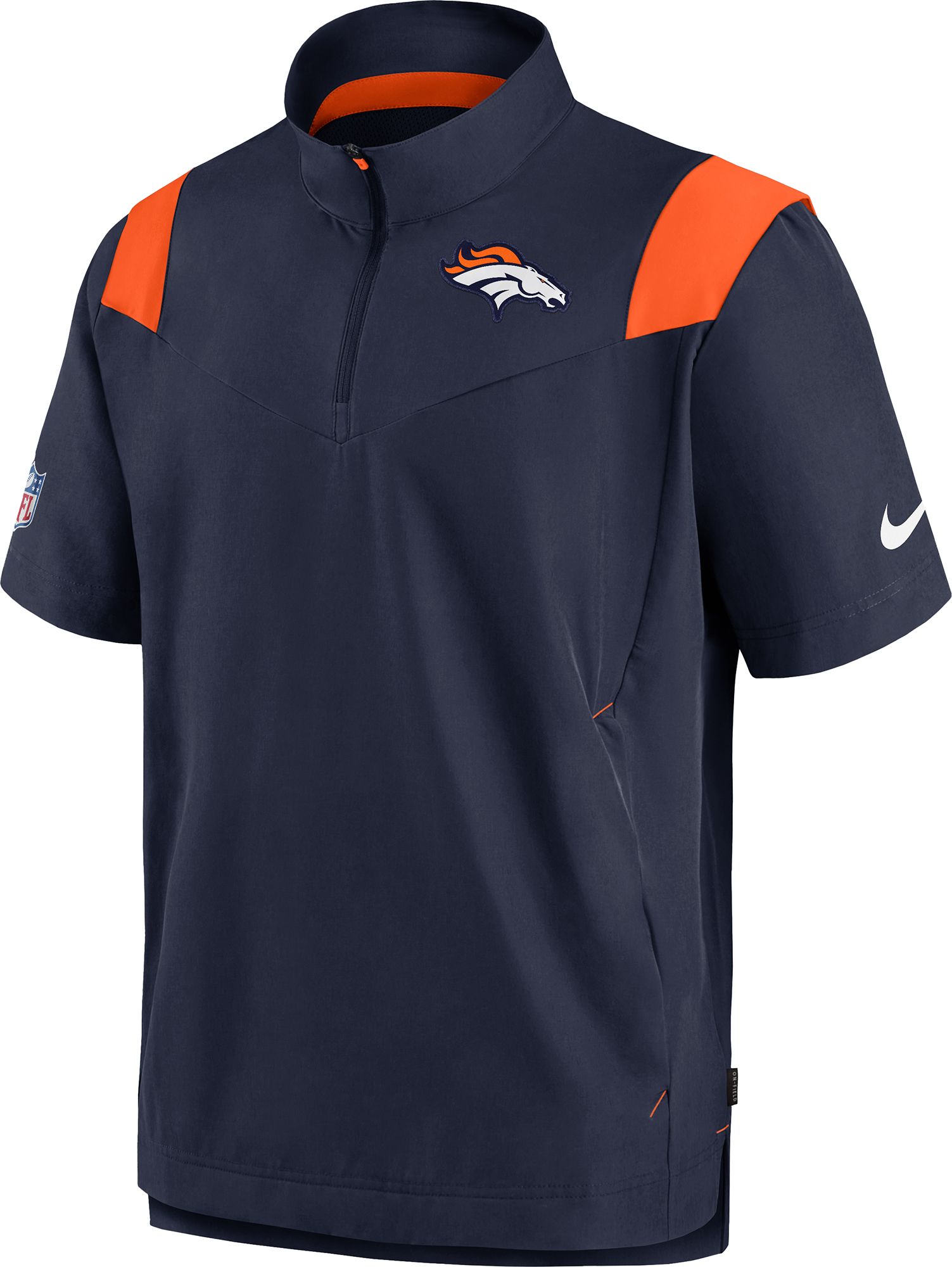 Dick's Sporting Goods Nike Men's Denver Broncos Sideline Therma-FIT Grey Pullover  Hoodie