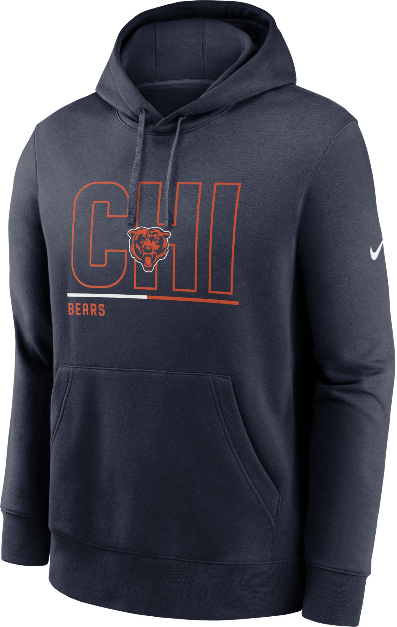Nike Men's Chicago Bears City Code Club Navy Hoodie