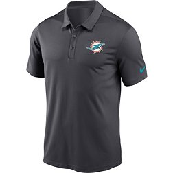 Nike Men's Miami Dolphins Franchise Anthracite Polo