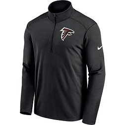 Nike Men's Atlanta Falcons Logo Pacer Black Half-Zip Pullover