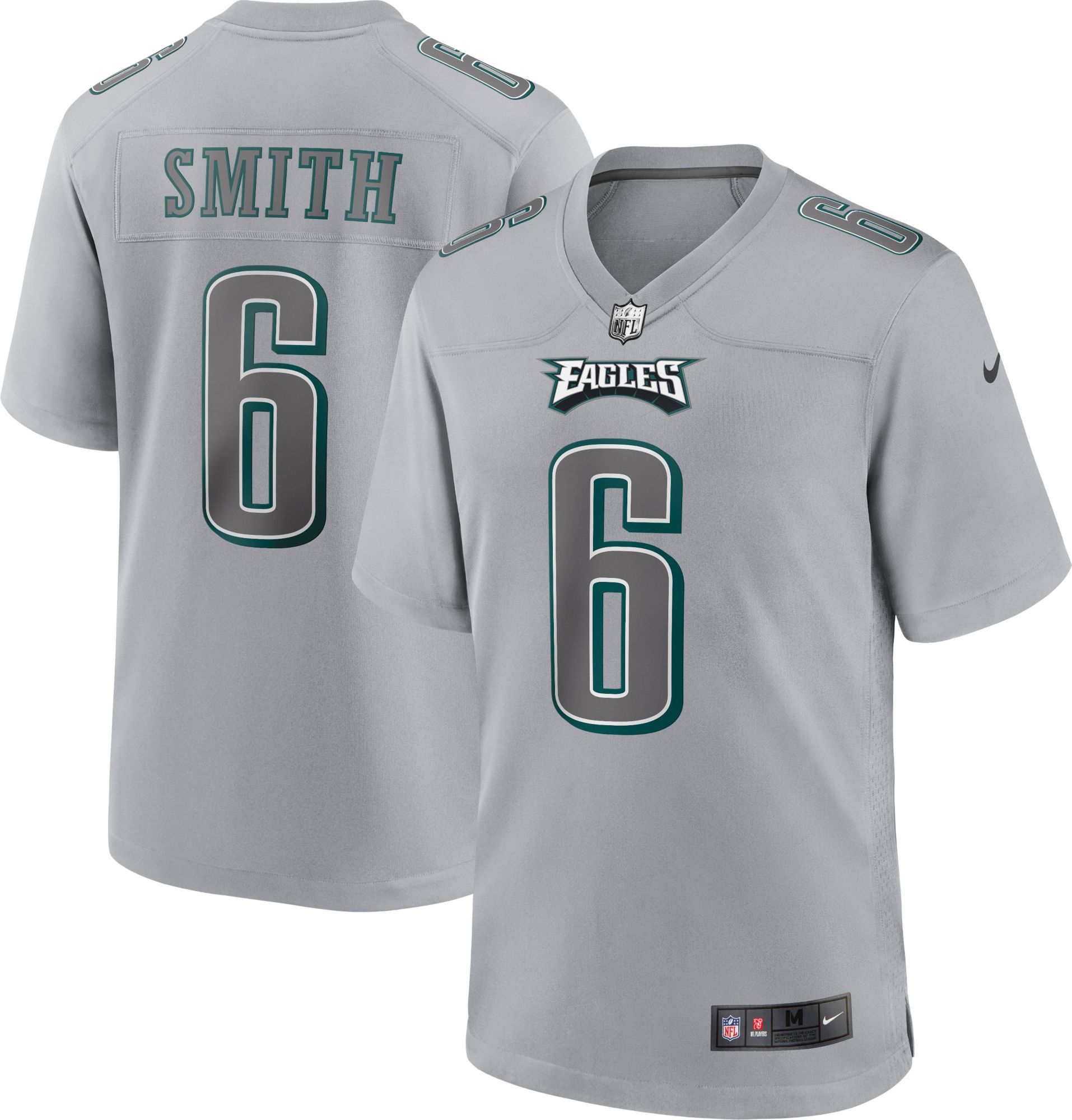 Nike Men's Philadelphia Eagles DeVonta Smith #6 Atmosphere Grey Game Jersey