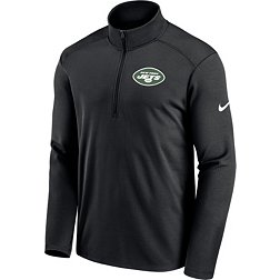 Nike Men's New York Jets Logo Pacer Black Half-Zip Pullover