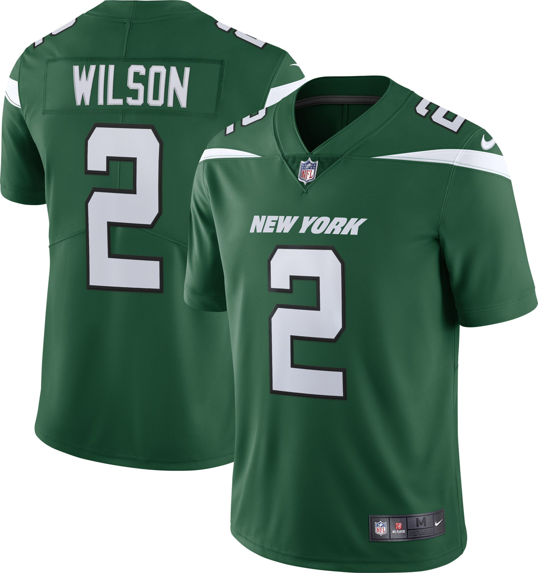 2022-23 NEW YORK JETS GARDNER #1 NIKE GAME JERSEY (HOME) M - W/TAGS -  Classic American Sports