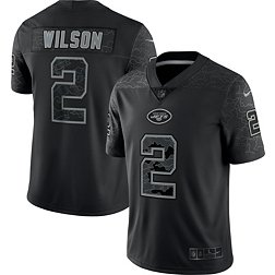 Nike Men's New York Jets Zach Wilson #2 Reflective Black Limited Jersey