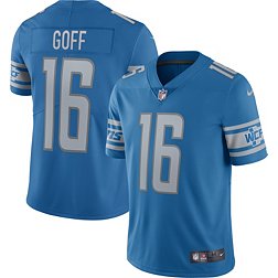 Nike Men's Detroit Lions Jared Goff #16 Vapor Limited Blue Jersey