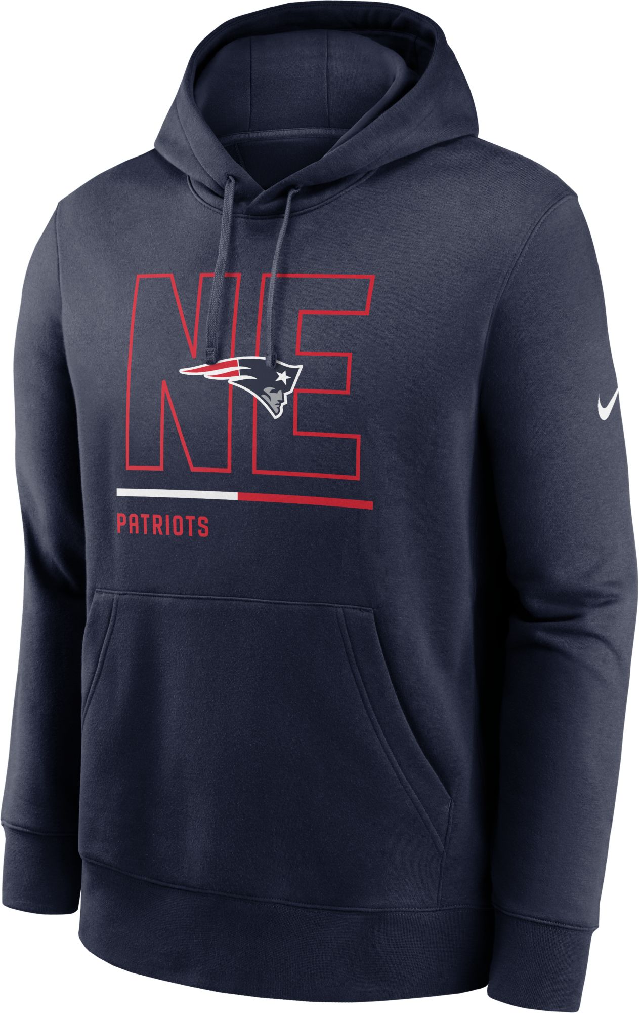 Nike Men's New England Patriots City Code Club Navy Hoodie