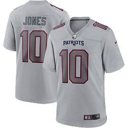 Nike Men's New England Patriots Mac Jones #10 Atmosphere Grey Game Jersey