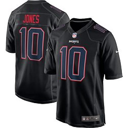 Nike Men's New England Patriots Mac Jones #10 Black Game Jersey