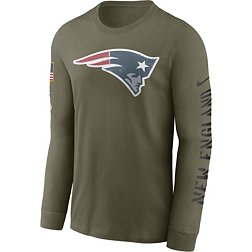 Nike Men's New England Patriots Salute to Service Olive Long Sleeve T-Shirt