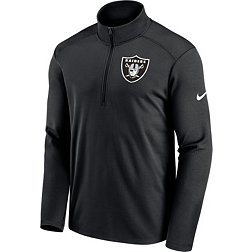 Nike Men's Las Vegas Raiders Logo Pacer Black Half-Zip Pullover