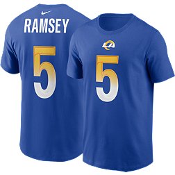 Nike Men's Los Angeles Rams Jalen Ramsey #5 Royal T-Shirt
