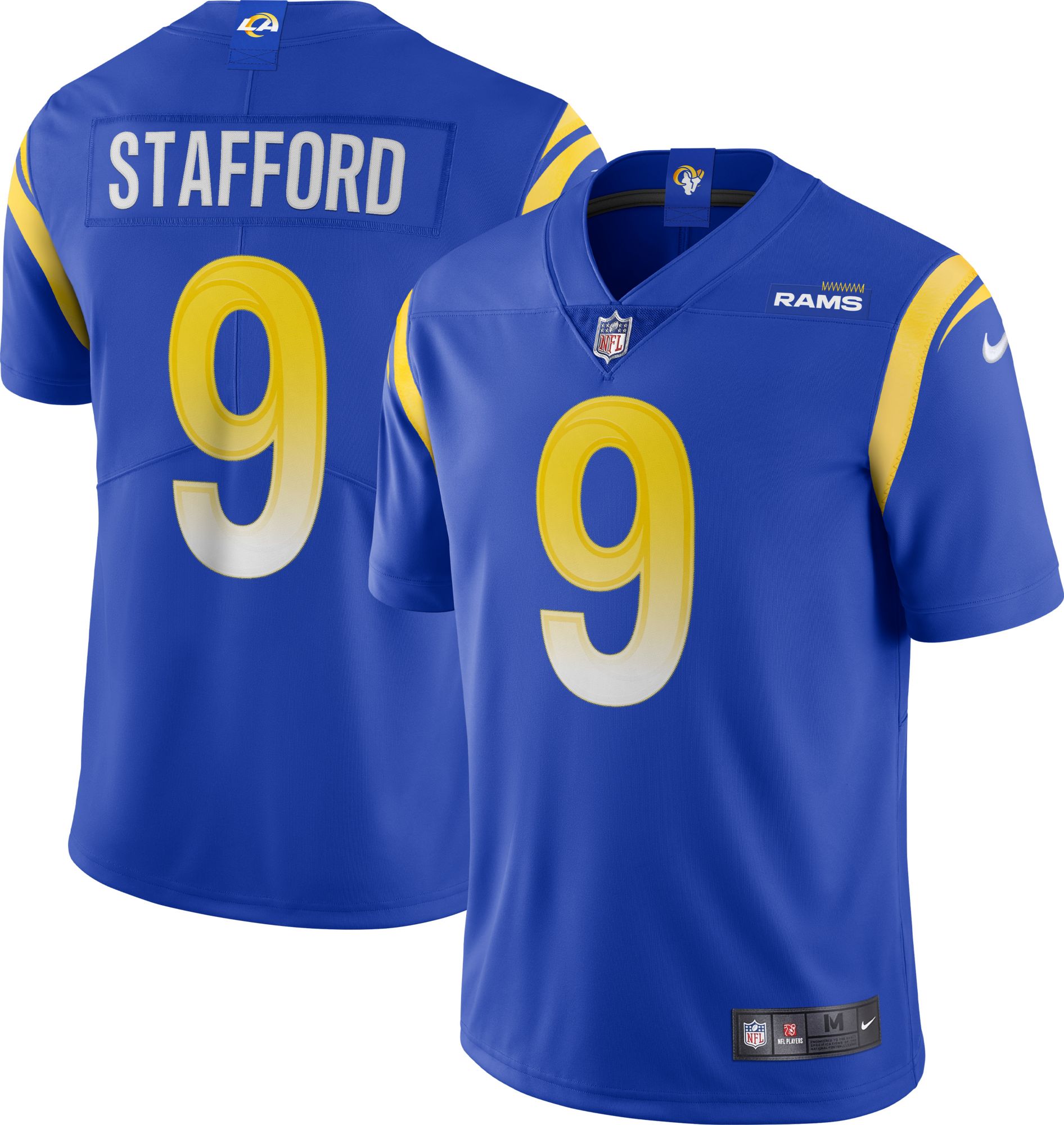 Nike Men's Los Angeles Rams Matthew Stafford #9 Vapor Royal Limited Jersey