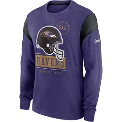 Nike Men's Baltimore Ravens Historic Logo Black Long Sleeve T-Shirt
