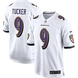 Nike Men's Baltimore Ravens Justin Tucker #9 White Game Jersey
