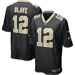 Nike Men's New Orleans Saints Chris Olave #12 Black Game Jersey