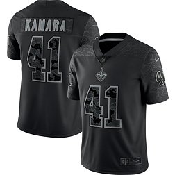 Nike Men's New Orleans Saints Alvin Kamara #41 Reflective Black Limited Jersey