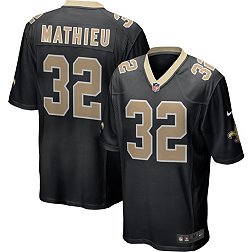 Nike Men's New Orleans Saints Tyrann Mathieu #32 Black Game Jersey