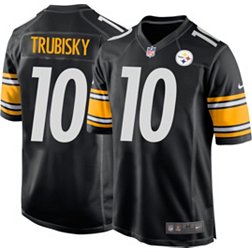 Nike Men's Pittsburgh Steelers Mitchell Trubisky #10 Black Game Jersey