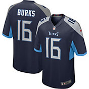 Nike Men's Tennessee Titans Treylon Burks Navy Game Jersey