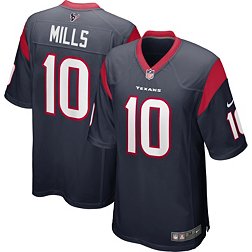 Nike Men's Houston Texans David Mills #10 Navy Game Jersey