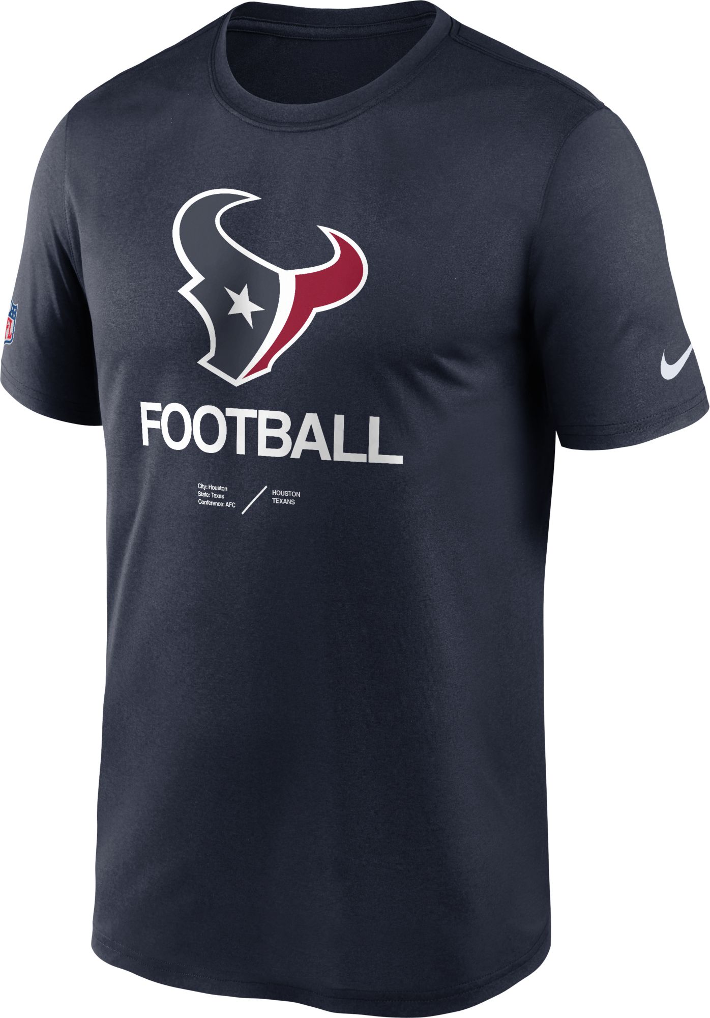 NFL Houston Texans Boys Long Sleeve Tee Shirt - 12mo