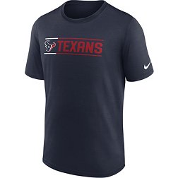 Nike Men's Houston Texans Exceed Lock Up Navy T-Shirt